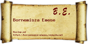 Bornemisza Emese névjegykártya
