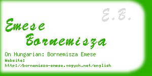 emese bornemisza business card